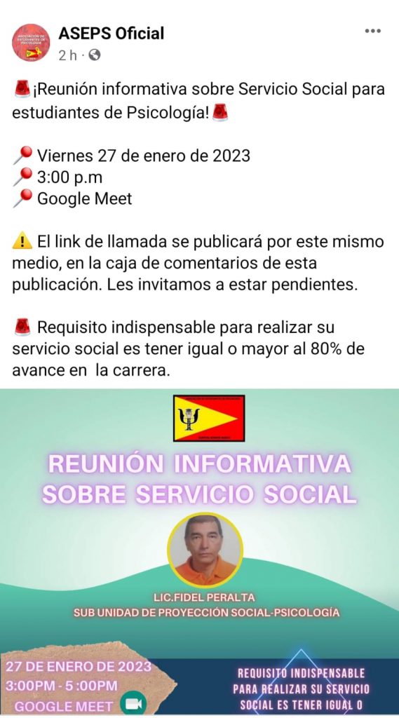 Reunion informativa